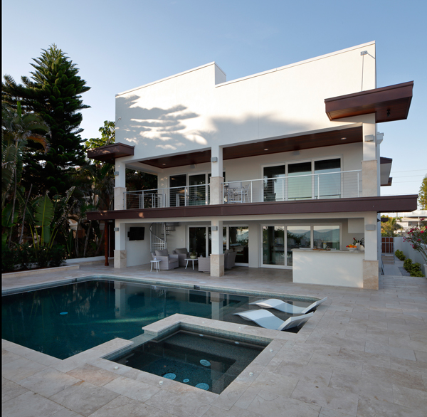 2015 Design Awards winner, Florida house, rear, exterior, Deslandes Contracting