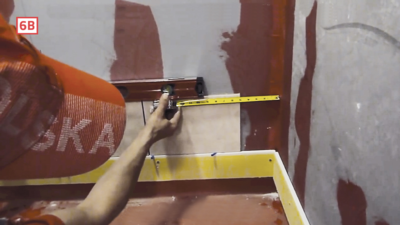 Painting a shower wall